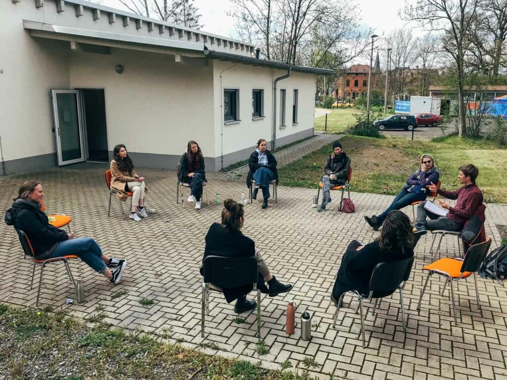 Das Treffen der deutschen Freiwilligen in Nordhausen.